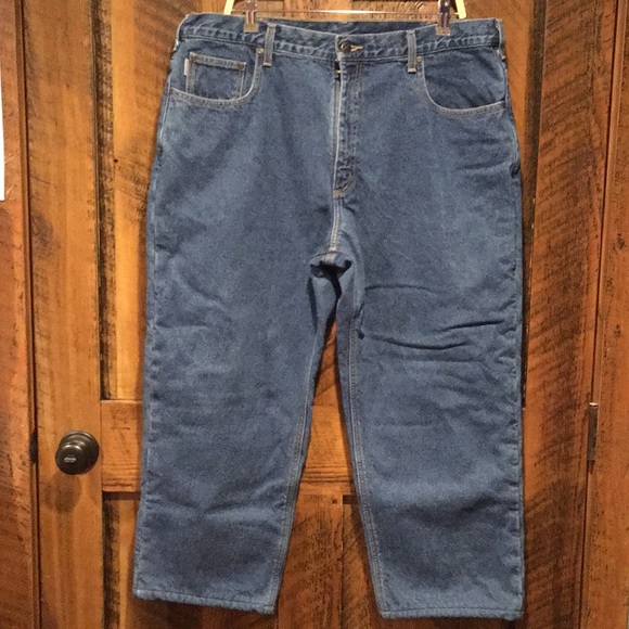 Carhartt Relaxed Fit Fleece Lined Jeans - Picture 2 of 7